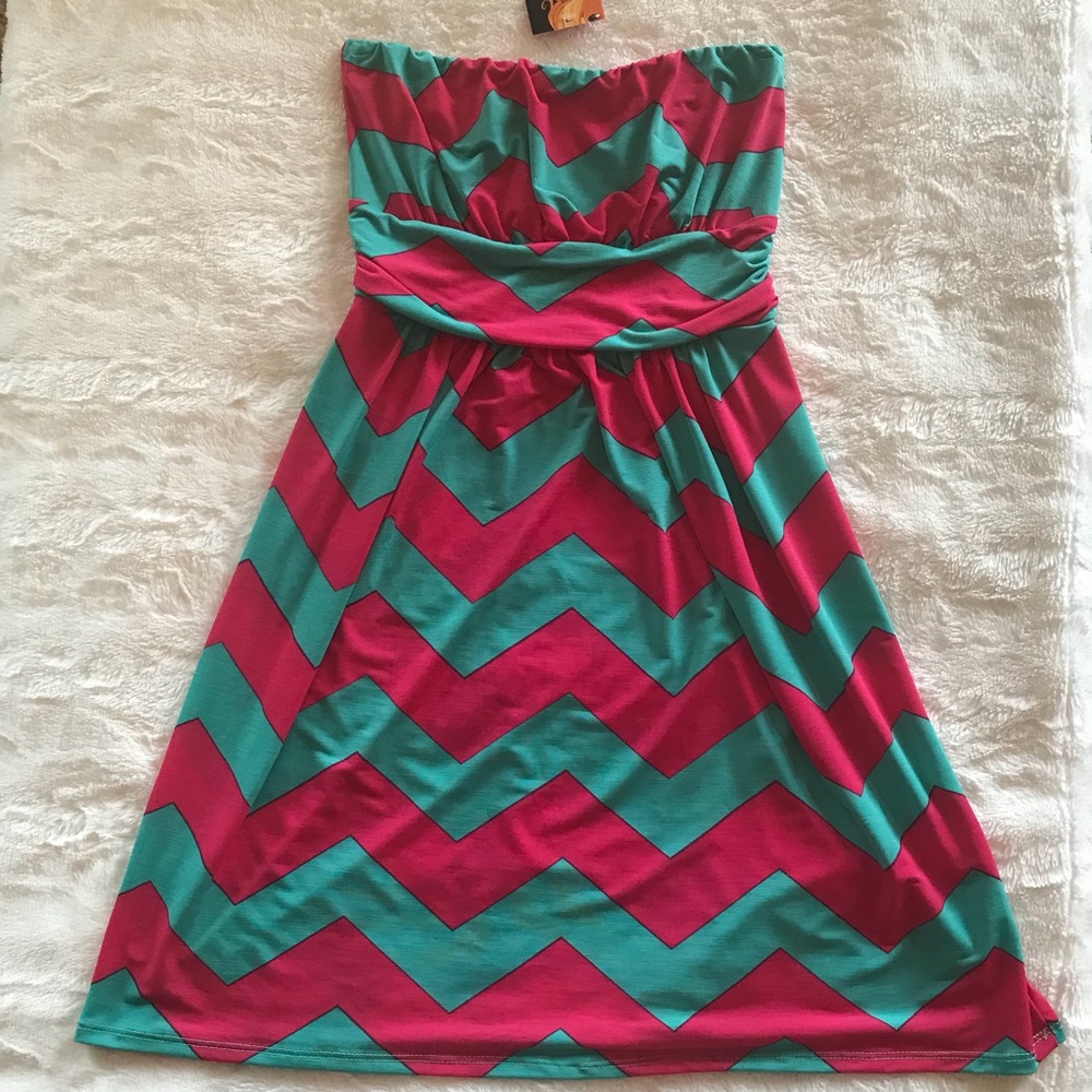 Strapless sun dress